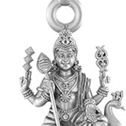 akshat sapphire Sterling Silver (92.5% purity) God Kartikeya Pendant for Men & Women Pure Silver Lord Locket for Good Health and Wealth-picture-15