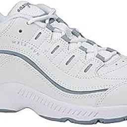 easy spirit Women's Romy Sneaker, White Light Blue, 7 E US-picture-18