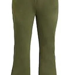 CHKOKKO Women's Regular Fit Mid Rise Bellbottom Track Pant Workout Running Lower-picture-20