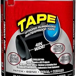 MADHYA Super Strong Thick Flexible Rubberized Waterproof Stop Leaks Patch & Seal Tape, Works Underwater, Indoor Outdoor Projects - Home RV Roof Plumbing and Pool Repairs, 4 Inch x 5 feet, Pack of 1-picture-69