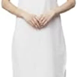 Women's Cotton Long Camisole | Knee Length Inner Slip for Kurti, Sheer Dress & Sameej | Cotton Full Underslip with Side Slit | Sleeveless Innerwear for Ladies-image-17
