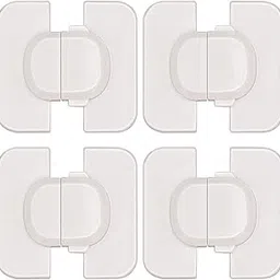 SYGA Child Safety Locks- Refrigerators Fridge,Freezer, Doors, Cabinet, Drawers, Baby Proof Locks Latches Catch Toddler Baby Safety - Set of 4-picture-25