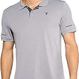 technosport Men's Polo Neck Half Sleeve Self Design T-Shirt with Quick Dry, Anti-Microbial Properties for Gym, Sports and Regular Use-picture-13