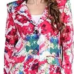 dlanxa Women Printed Full Sleeves Single Breasted Short Coat-picture-25