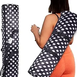 STRAUSS Yoga Mat Bag with Shoulder Strap | Washable & Durable Yoga Mat Cover Bag | Travel, Yoga & Gym Shoulder Bag | Along with Side Pocket | Ideal for Men & Women, (Black)-image-33