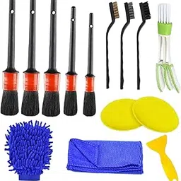 SECRET DESIRE 14 Pieces Automotive Wheel Tire Cleaning Brush Kit Accessory Multifunctional|Motors|Automotive Tools & Supplies|Automotive Care & Detailing|Other Automotive Care Supplies-picture-14