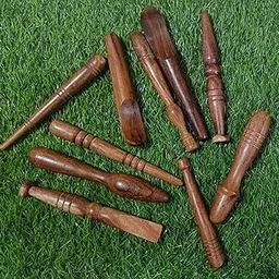 CA CHOUDHARY ACUPRESSURE 10pcs Thai Foot Massage Tool Reflexology Wooden Jimmy Spa Stick Roller Massager Reflexology Stick Tool Multipurpose Pack of (Pack of 10pcs) image 1