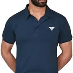 Ultimate Polo T-Shirt - Built to Flex T-Shirt | Slim Fit Half Sleeve Quick Dry - Classic Logo Printed T-Shirt for Mens, Boys-image-27
