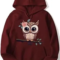 Owl Hoodie Women Girl Causal Stylish Sweatshirt Latest Black Blue Maroon Pink Lavender Beige Brown 599 699 499 Under-image-95