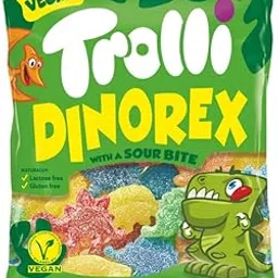 Trolli Dinorex Jelly Candy, Dinosaur shape Gummy Candy for Kids 100g-picture-22