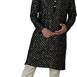 amazon brand - tavasya Men's Silk Blend Geometric Regular Fashion Vest-picture-37