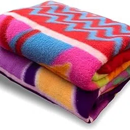 PRISCILLA Soft Touch Light Weight Polar Fleece Single Bed Blanket/Warm Bedsheet for All Season Multipurpose Light Winters/Summer/AC Blankets (Assorted) (Set of 2, Set of 5) (Pack of 2)-image-82