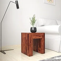 Amazon Brand - Solimo Vog Side Table with 1 Drawer (Sheesham Wood, Natural Finish)-picture-17