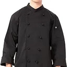 Chef Works unisex adult Montpellier Coat chefs jackets, Black, X-Large US-picture-35