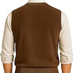 matelco Mens Woollen Solid Sleeveless Sweater for Winters-picture-26