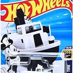 Hot Wheels Disney Steamboat Mickey Mouse HW Creen Time Ages 3 Years and Up 166/250 (White)-image-78