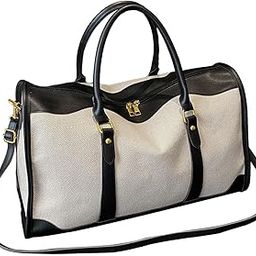 calandis Sports Gym Bag Canvas Portable Travel Duffle Bag for Exercise Sports Outdoor Black Small | Gym Bags-picture-10