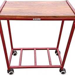 Heavy Duty Single Battery Inverter Stand with Wheels (Red) - Portable, Durable, and Sturdy Inverter Trolley for Home and Office Use | Mobile Inverter Support with Anti-Slip Feet | Compact-picture-27