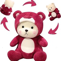 Storescent Soft Toys for Kids - Stuffed Animal Plush Soft Toy for Boys & Girls | Strawberry Bear 45cm-picture-23