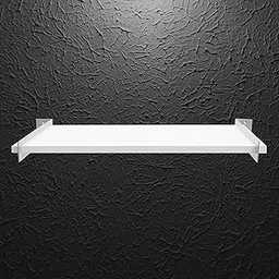 Wooden Wall Shelves for Living Room, Bedroom, Study Room and for Home Decoration | White Colour Wall Shelf Wooden (30x60x1.7 cm) image 1