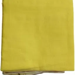 COTTON Mens Single Colour Dhoti/Single Cotton Yellow Coloured Thin Dhoti Rangi Huyi 4.5M,Single(Piece -1)-image-56