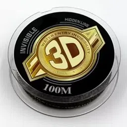 3D Invisible Camoflauge monofilament Super Strength no Memory Fishing line 100mtr (0.50 mm) image 1