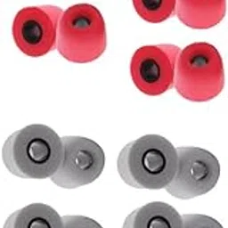 MERISHOPP 20 Pieces Noise Reduction Memory Foam Earbud Tips 4.9Mm Medium Gray Red|Consumer Electronics | Portable Audio & Headphones | Headphones-image-67