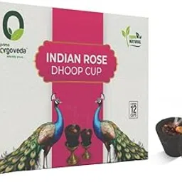 Indian Rose Dhoop Cup | 100% Natural | Charcoal-Free, Handcrafted for Meditation, Pooja & Aromatherapy | Long-Lasting Fragrance (Pack of 12 Cups)-picture-11