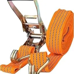 Polyester Cargo Lashing Belt Orange | Belt for Dj | Rachet Tie Down with Flat Hook Cargo Strap Quick Thumb Release Ties Orange (10 MTR) Pack of 1-picture-28