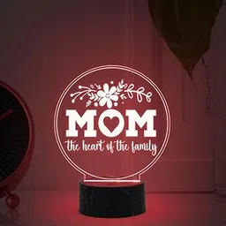 Gift Me Bazar Gift for Mom, Mother's Day Gift for Mom | Mom Birthday Gift from Daughter Son | Thankyou Gift for Mom | Best Mom Ever | Multicolored Light (Mom The Heart of My Family)-image-62