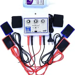 Physiowell Mini Tens+Ms Transcutaneous Electrical Nerve Stimulation With Muscle Whole_Body Stimulator For Physiotherapy Electrotherapy Combo For All Pain Relief Massager (Electrode Pad) image 1