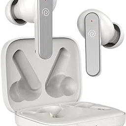 pTron Bassbuds GoMax In-Ear TWS Earbuds, HD Mic & TruTalk AI-ENC Calls, 36H Playtime, 13mm Drivers, Bluetooth 5.3 Wireless Headphones, Voice Assist, Type-C Fast Charging & IPX5 Water Resistant (White)-picture-45