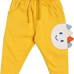 miniklub Mini Klub Baby Full Length Knitted Cotton Jogger (Yellow Color)-picture-14