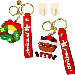 funblast Merry Christmas Keychain for Girls – Kawaii Keychain, Keyring, Christmas Gifts for Kids, Santa Keychain, Christmas Decorations Items, Key Ring for Girls, Return Gifts for Kids-picture-22