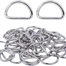 Croatia Metal D Rings Buckles Non Welded Nickel (Silver) Hardware Bags Ring for Sewing Keychains Belts ,Purse and Dog Leash Hand DIY Accessories, Arts, Crafts & Sewing-picture-35