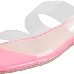 mochi Women Pink Upper Transparent Slip-on Sandal UK/7 EU/40 (41-4189)-picture-43