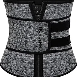 HOPLYNN Neoprene Sweat Waist Trainer Corset Trimmer Shaper Belt for Women-image-4