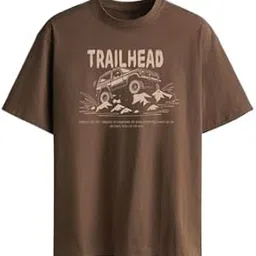 forty degree celcius Trailhead Unisex Pure Cotton Oversized T-Shirt | Half Sleeves, Round Neck, Soft & Breathable-picture-20