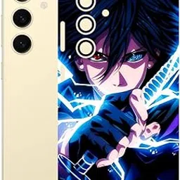 AtOdds - Mobile Back Skin Sticker Wrap Compatible with Samsung Galaxy S24 (5G) (Coverage - Back+Camera+Sides) (Design - Anime 42)-picture-16
