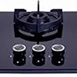 Elica Hob 3 Burner Auto Ignition Hobtop with Pan Support Heat Guard | Italian SABAF Triple Ring Brass Burner & Valve | 10 Yrs Warranty on Burner, 5 Yrs on Glass & Valve | Flexi 375 Lotus Ind Hd Brass-picture-21