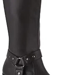 shuz touch Black Classic Style Calf Length Boots-picture-18