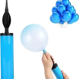 Party Warehouse Hand Manual Balloon Pump Machine for Foil and Latex Balloons, Party Decorations, Birthdays, Weddings & Events - Pack of 1 (Blue)-picture-10