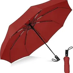 qonetic UV Protection Umbrella for Sun & Rain | 3-Fold Auto Open & Close Travel Umbrella | Windproof, Lightweight, Compact | Unisex for Men, Women, Kids | Portable & Stylish-picture-44