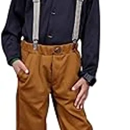 Boys Black+Brown Colour Casual Wear-image-6