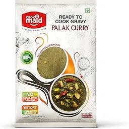 COOKMAID | Palak Curry Gravy | Ready to Cook | Palak Paneer | Palak Chicken | Rich in Flavor | No Preservatives | No Chemical | Vegetarian | Instant Gravy | Taste the Authentic Palak Curry | Easy Cooking | 300g-picture-18