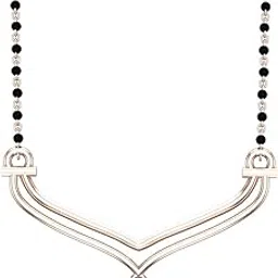dishis 14K/18K/22K Yellow/Rose/White Gold Designer Mangalsutra for Women-picture-54