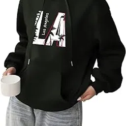 togs & terre Stylish Printed Fur Hoodie for Women | Winter Wear Hooded Sweatshirt | Cozy Hoodies for Women Big LA-picture-10