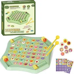 Flipping Chess Match Game – Montessori Memory Matching Board Game for Kids | Educational Animal & Fruit Theme Puzzle with Chips & Sticks | Parent-Child Interactive. (Style-1)-picture-21