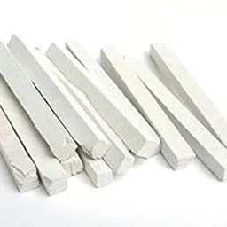 Mihu Creation Slate Chalk Pencil Dustfree Organic Safe Premium Earthy Natural Lime Stone Pencils 20 Splits Muddy White Slate Bars | Saleti | Limestone image 1