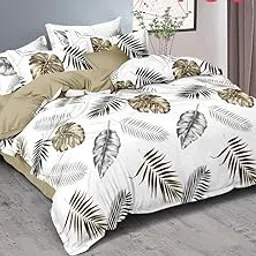 Jyotaksh Super Premium Quilt Cover Single Bed with Zipper Blanket Cover/rajai Cover/Comforter Cover/Duvet Cover King Size Glace Cotton Warm Stuff (King Size Dohars) 60x90 Inches KB- 04-picture-22